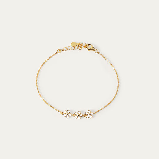 Daza Enamel Bracelet (18K Gold Vermeil)