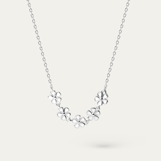 Daza Enamel Necklace (925 Sterling Silver)