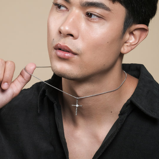 Dondi CZ Necklace (Silver Brass)
