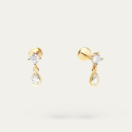 Dorr CZ Studs (18K Gold Vermeil)
