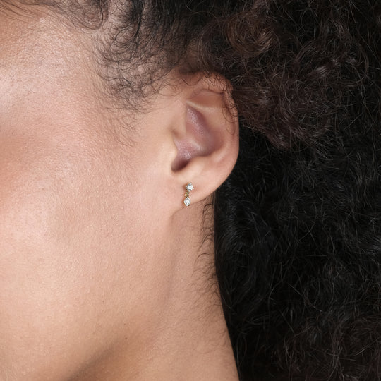 Dorr CZ Studs (18K Gold Vermeil)