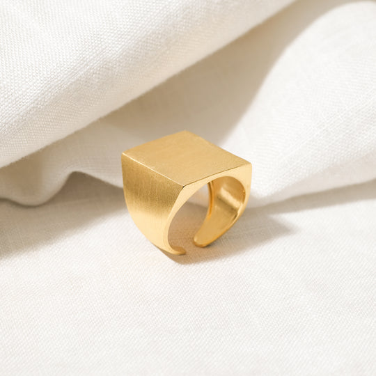 Eff Ring (18K Gold Vermeil)
