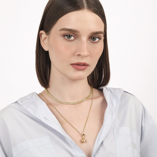 Elin Necklace (18K Gold Brass)