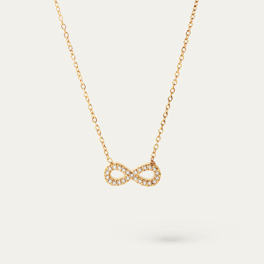 Enfi CZ Necklace (18K Gold Stainless Steel)
