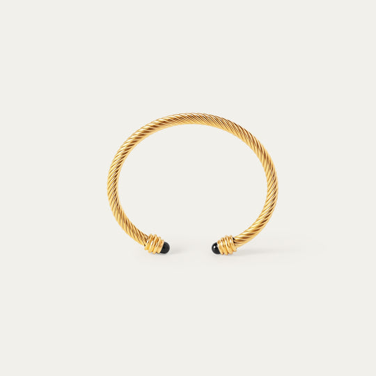 Esta Bangle (18K Gold Stainless Steel)