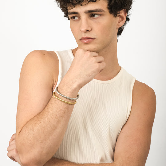Esta Bangle (18K Gold Stainless Steel)