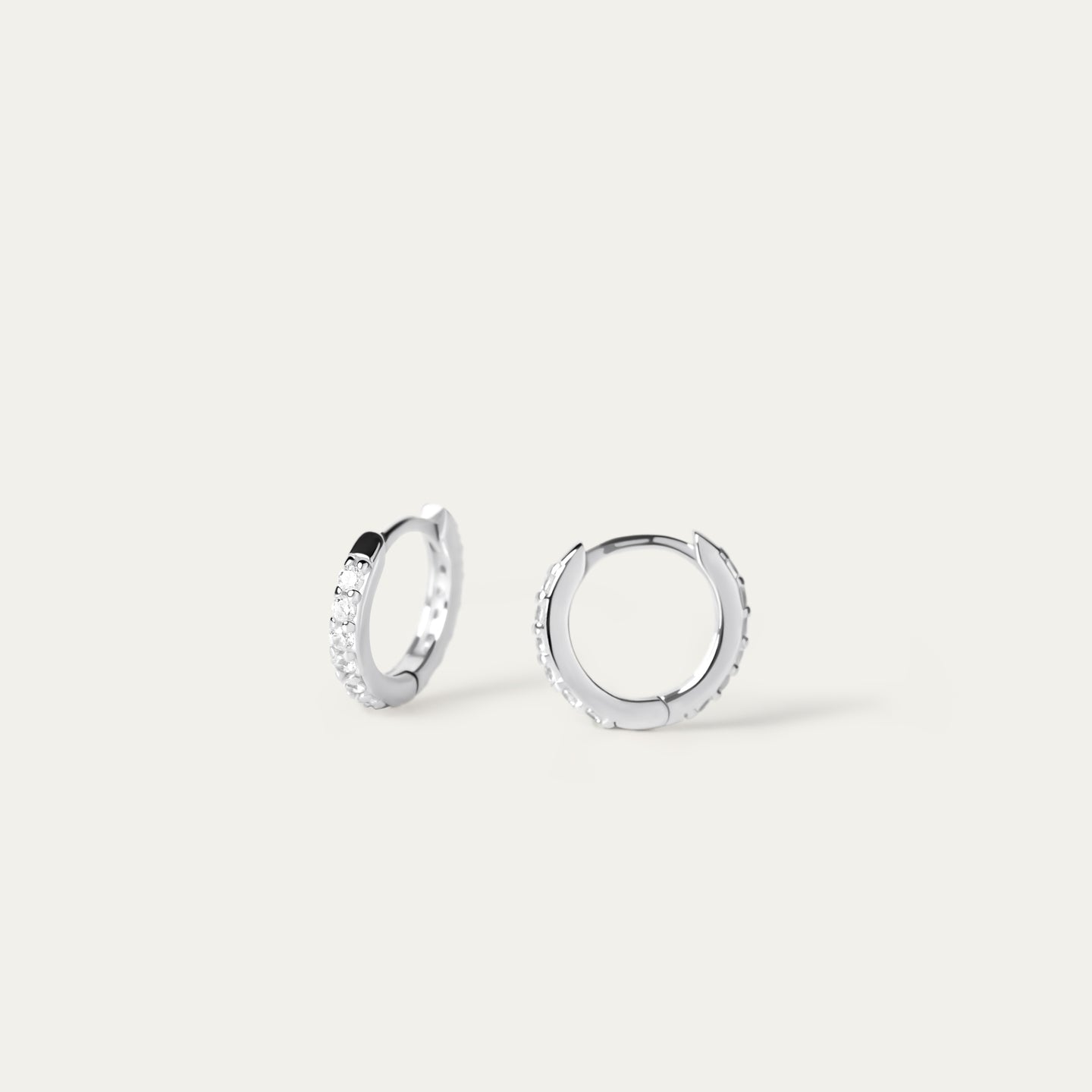 Huggie Hoop Argos Earrings Sterling Silver Huggie Hoop 925 Silver Small Hoop Earrings Estona Teeny-Tiny CZ