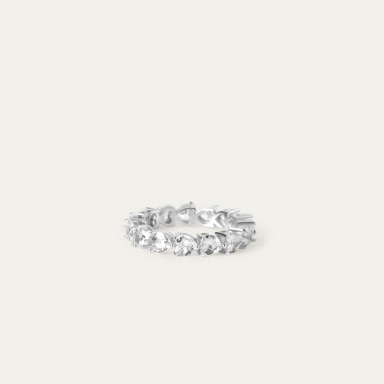 Eterna CZ Ring (925 Sterling Silver, Size 6)