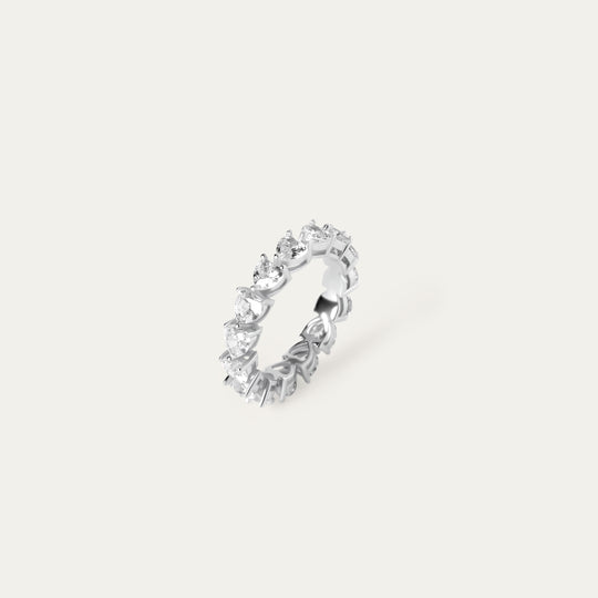 Eterna CZ Ring (925 Sterling Silver, Size 4)
