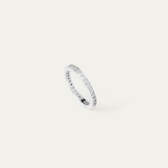 Ethera 0.70ct Moissanite Ring (925 Sterling Silver, Size 5)