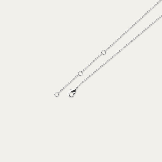 Folia CZ Necklace (Silver Brass)