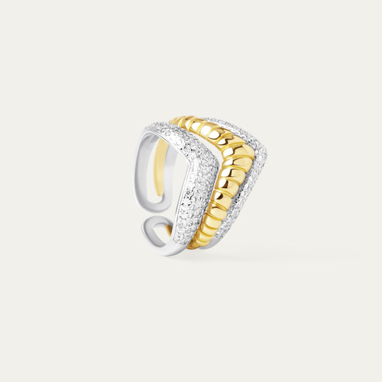 Galinda CZ Ring (18K Gold Brass)