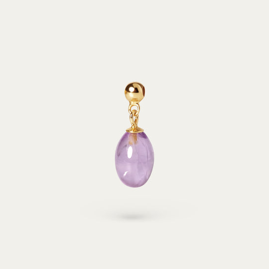 Gigi Amethyst Charm (18K Gold Vermeil)