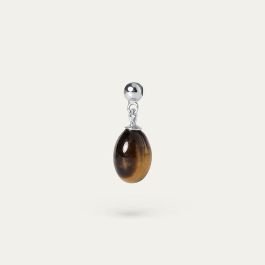 Gigi Tiger's Eye Charm (925 Sterling Silver)
