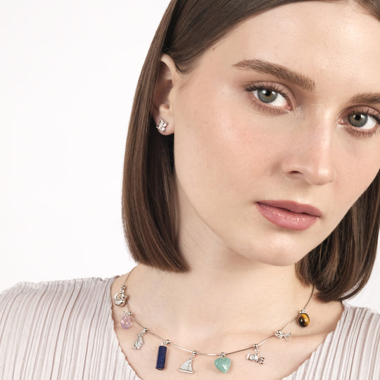 Gigi Tiger's Eye Charm (925 Sterling Silver)