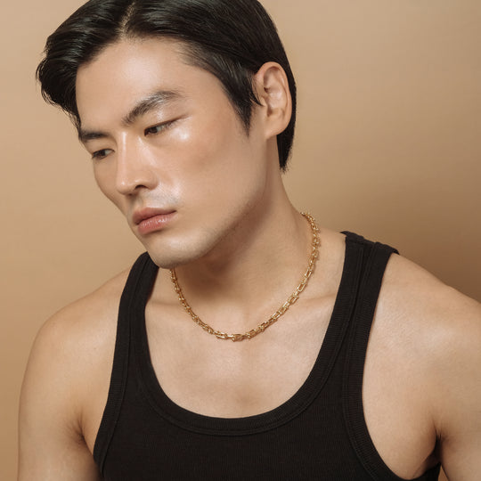 Haru Long Necklace (18K Gold Brass)