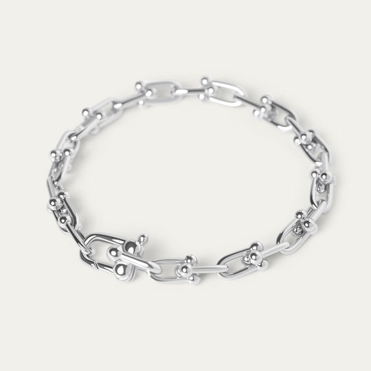 Haru Tiny Bracelet (Silver Brass)