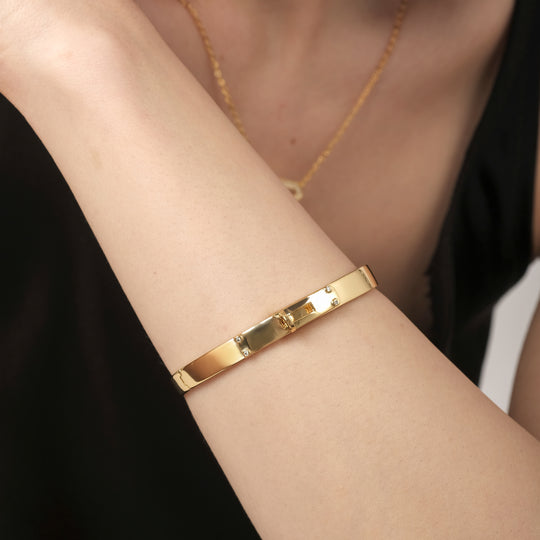 Henri Bangle (18K Gold Brass)