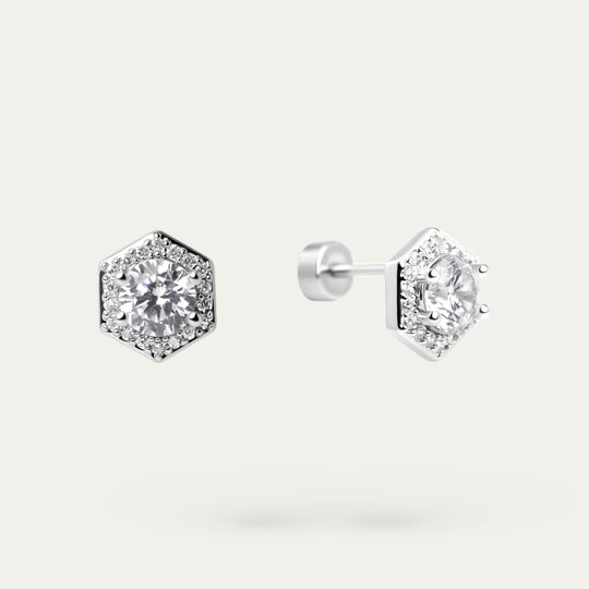 Hesia CZ Studs (Stainless Steel)