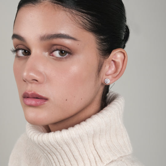 Hesia CZ Studs (Stainless Steel)