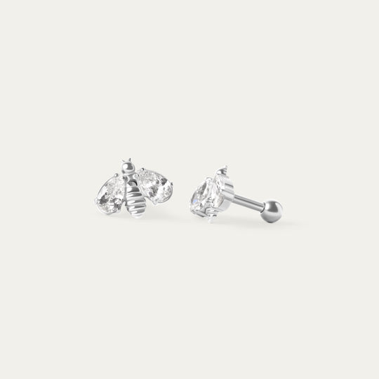 Hey CZ Studs (Stainless Steel)