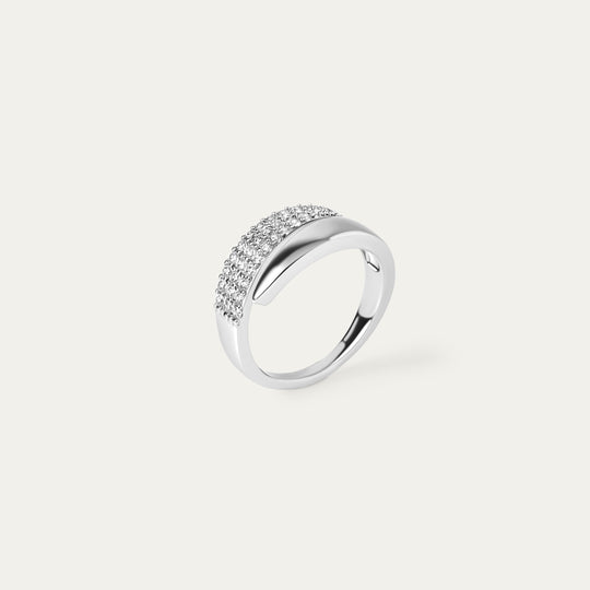 Hugo CZ Ring (Silver Brass)