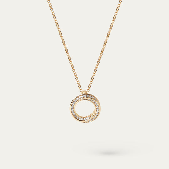 Hyana CZ Necklace (18K Gold Brass)