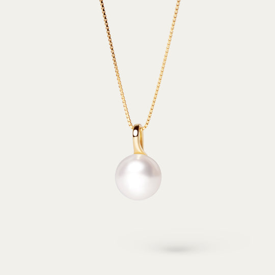 Iman Tiny Pearl Necklace (18K Gold Vermeil)
