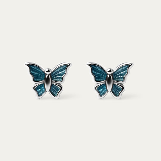 Jaki Enamel Studs (925 Sterling Silver)
