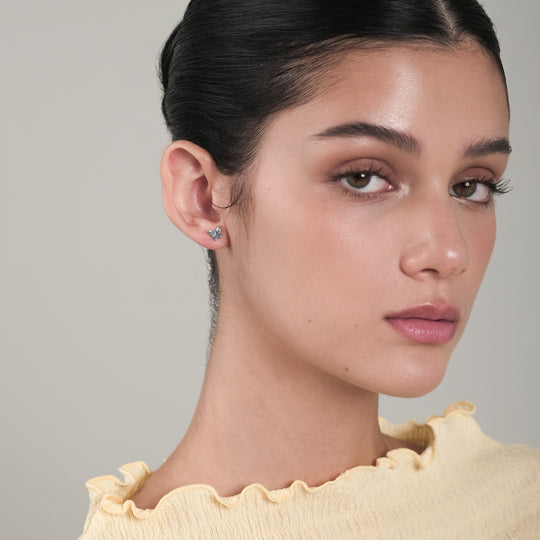 Jaki Enamel Studs (925 Sterling Silver)