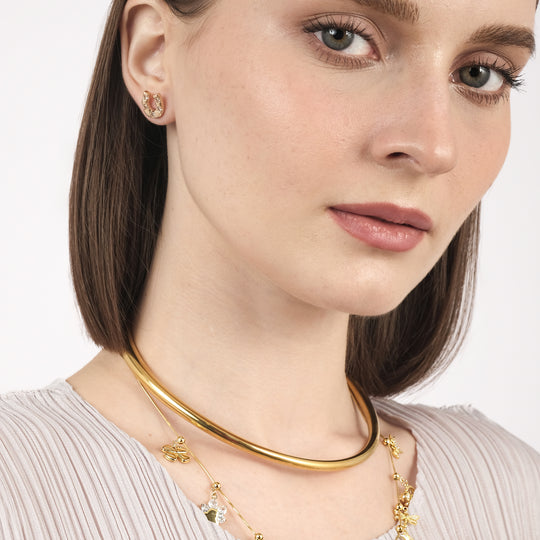 Jeda Choker Necklace (18K Gold Stainless Steel)