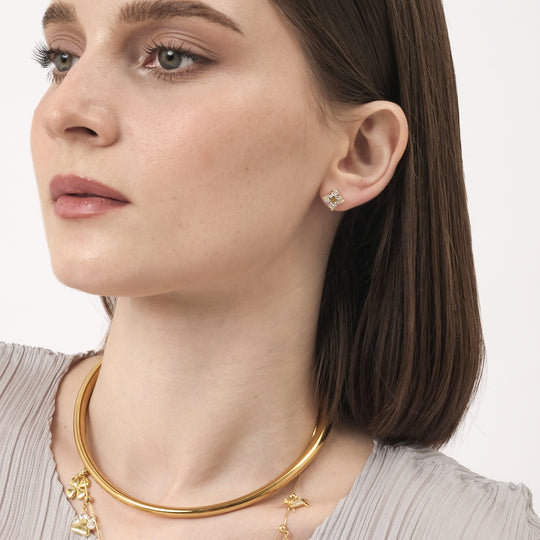 Jeya CZ Studs (18K Gold Vermeil)