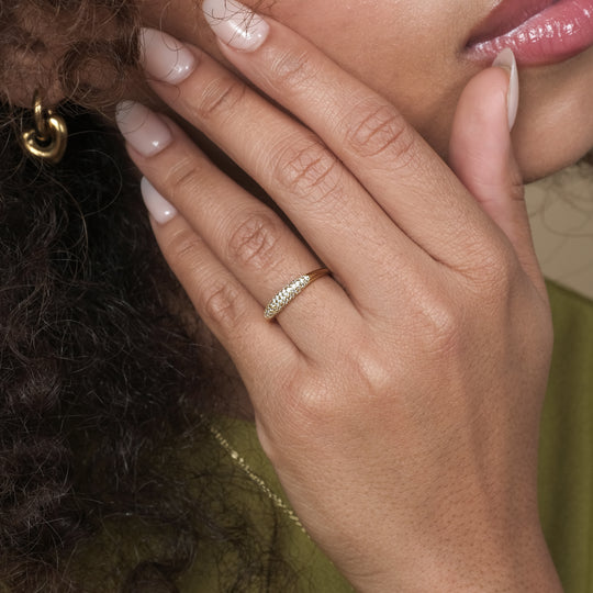 Kang CZ Ring (18K Gold Vermeil)