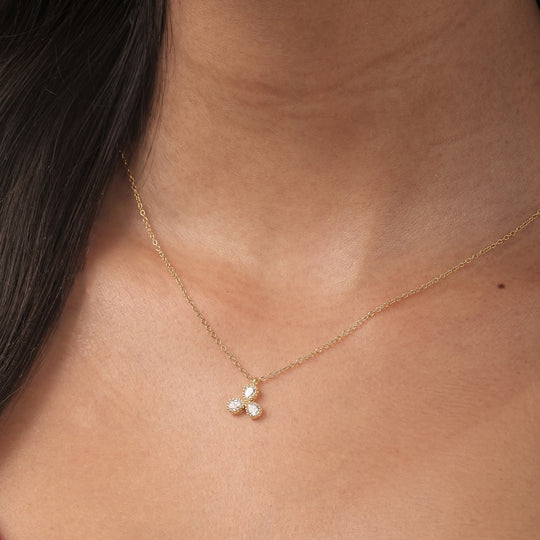 Kel Necklace CZ Necklace (18K Gold Vermeil)