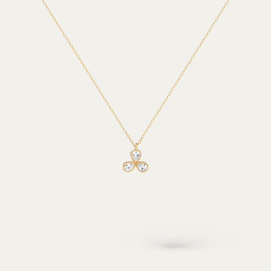 Kel Necklace CZ Necklace (18K Gold Vermeil)