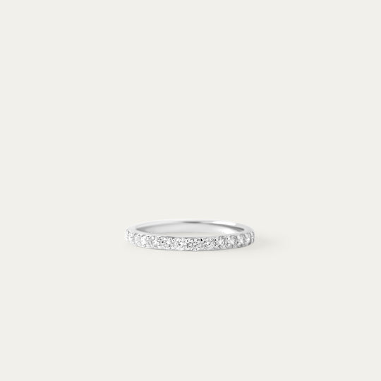 Kerr 0.40ct Moissanite Ring (925 Sterling Silver, Size 11)