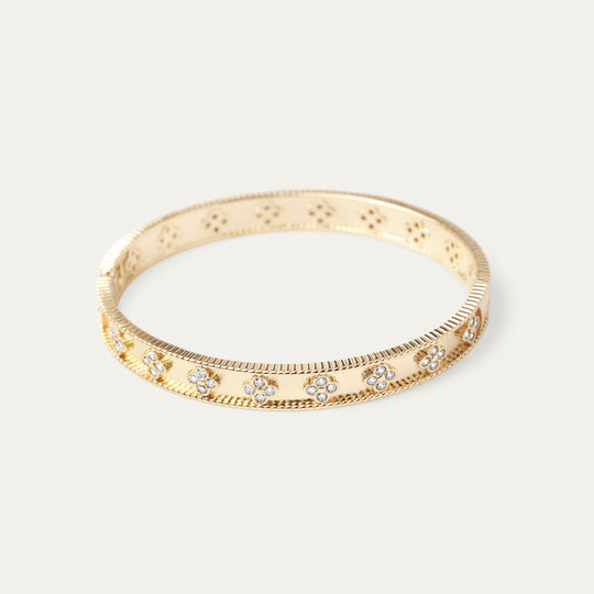 Kolu CZ Bangle (18K Rose Gold Brass)