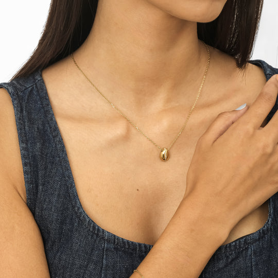 Kopi CZ Necklace (18K Gold Stainless Steel)