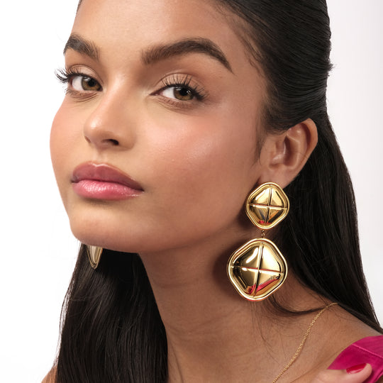 Kushla Earrings (18K Gold Stainless Steel)