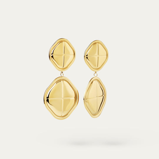 Kushla Earrings (18K Gold Stainless Steel)