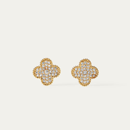 Lala CZ Studs (18K Gold Brass)