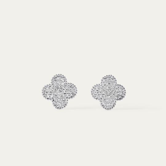 Lala CZ Studs (Silver Brass)