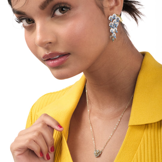 Las Enamel Earrings (18K Gold Brass)