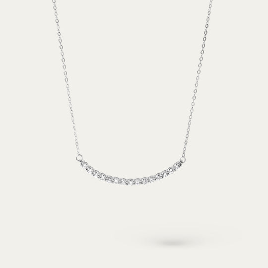 Lele 1.0ct Moissanite Necklace (925 Sterling Silver)