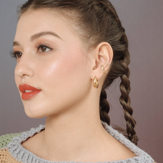 Les Teeny-Tiny Hoops (18K Gold Brass)