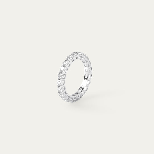 Leto 2.2ct Moissanite Ring (925 Sterling Silver, Size 4)