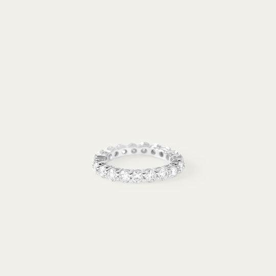 Leto 2.2ct Moissanite Ring (925 Sterling Silver, Size 6)