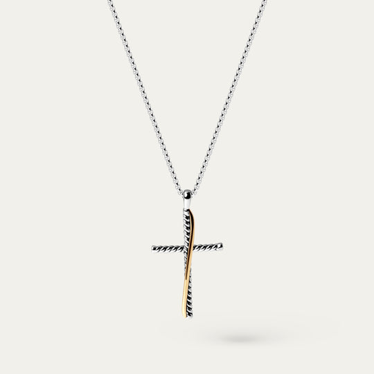Lipa Necklace (Two-Tone Brass)