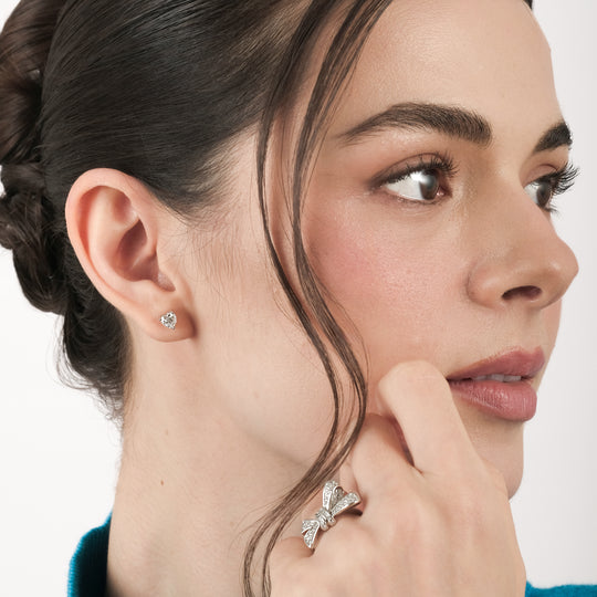 Liss Moissanite Studs (925 Sterling Silver)