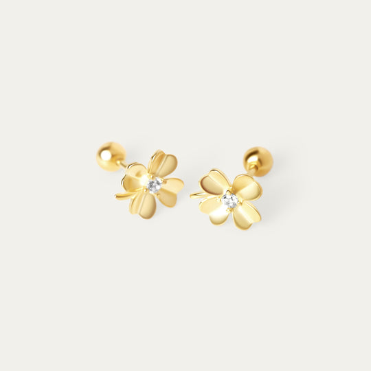 Lova CZ Studs (18K Gold Vermeil)